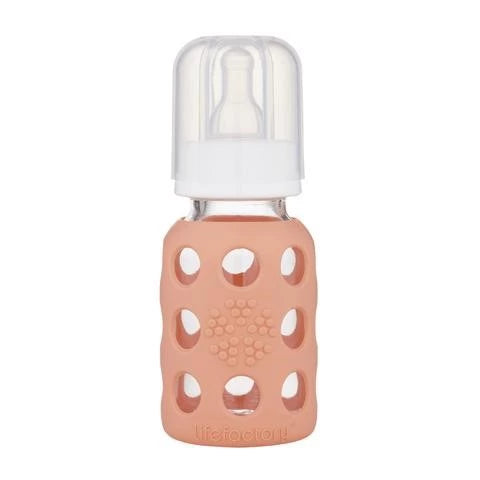 Lifefactory 4oz Glass Baby Bottle