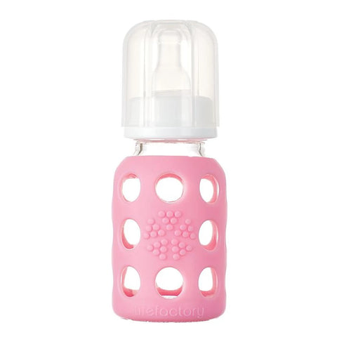 Lifefactory 4oz Glass Baby Bottle