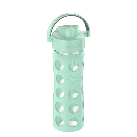 Glass Bottle with Active Flip Cap