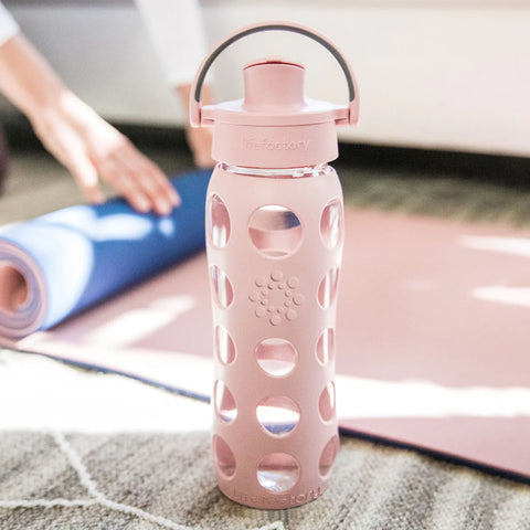 Glass Bottle with Active Flip Cap