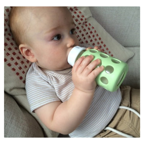 Lifefactory 4oz Glass Baby Bottle