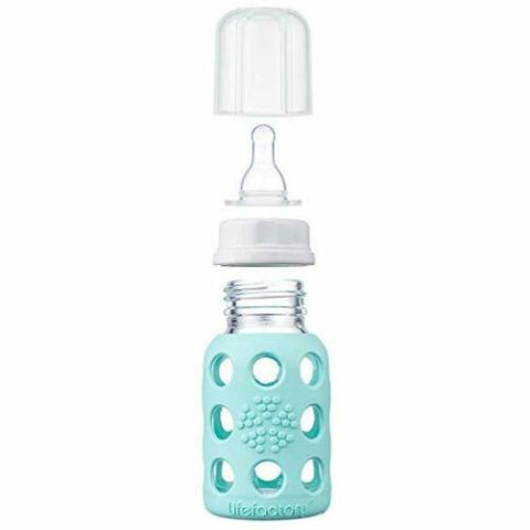 Lifefactory 4oz Glass Baby Bottle