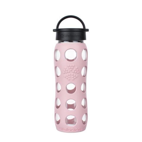 Glass Water Bottle with Silicone Sleeve and Classic Cap