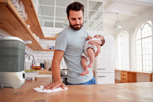 5 tips for spring cleaning with a baby at home