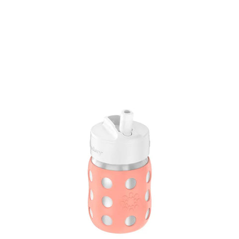 8oz Stainless Steel Baby Bottle Pivot Straw Cap