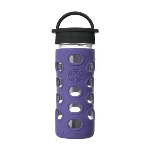 Glass Water Bottle with Silicone Sleeve and Classic Cap