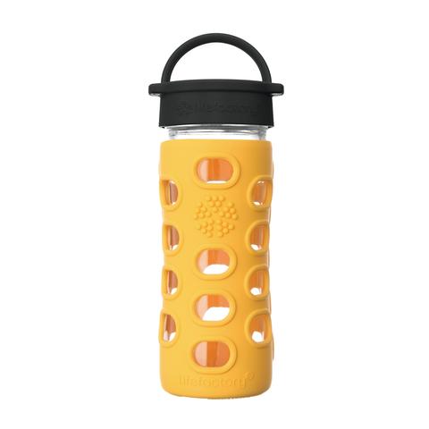 Glass Water Bottle with Silicone Sleeve and Classic Cap