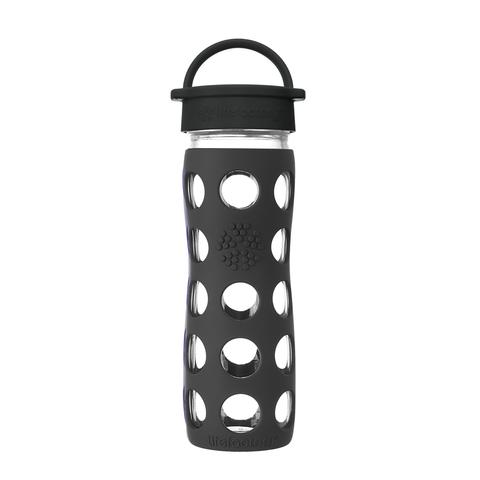 Glass Water Bottle with Silicone Sleeve and Classic Cap