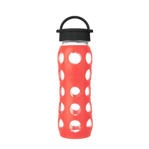 Glass Water Bottle with Silicone Sleeve and Classic Cap