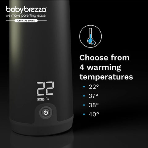Baby Brezza Superfast Portable Bottle Warmer - Rechargeable Travel Warmer for Formula and Breastmilk