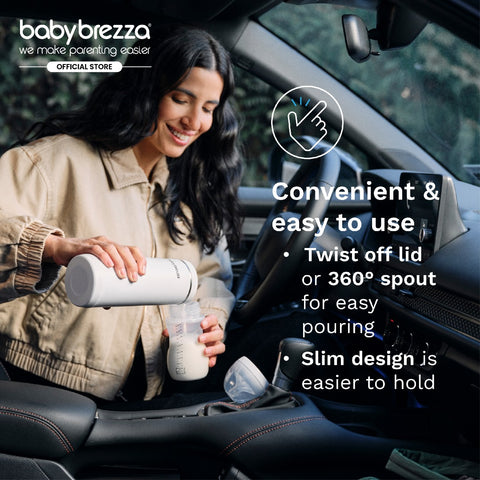 Baby Brezza Superfast Portable Bottle Warmer - Rechargeable Travel Warmer for Formula and Breastmilk