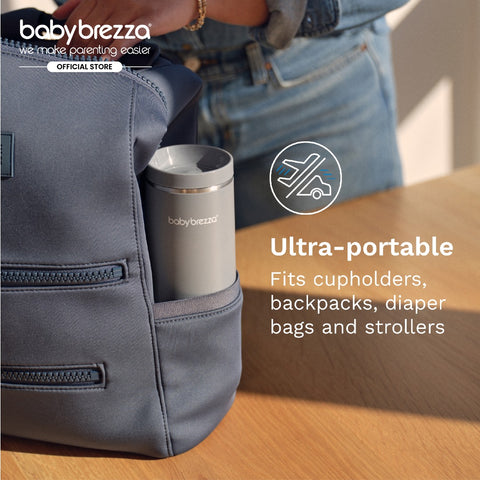 Baby Brezza Superfast Portable Bottle Warmer - Rechargeable Travel Warmer for Formula and Breastmilk