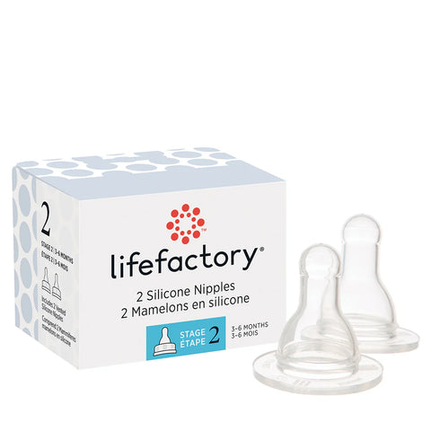 Silicone Nipples 2-Pack - Stage 2 (3-6 mos)
